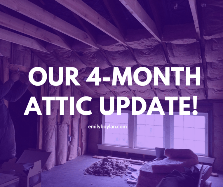 Our 4-monthAttic update!