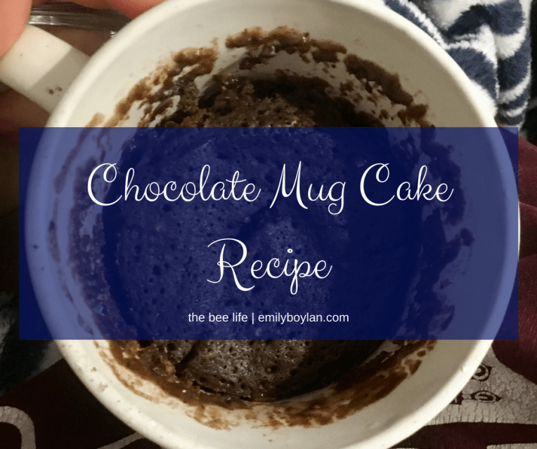 Chocolate Cake Mug Recipe - the bee life