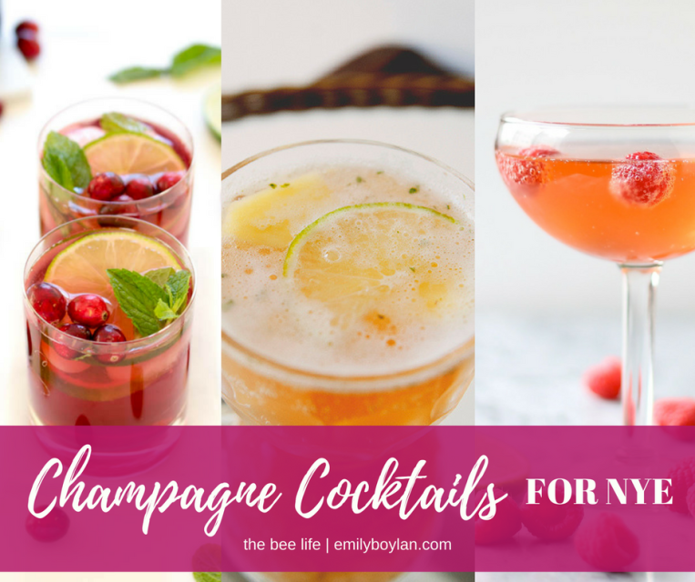Champagne Cocktails - NYE - the bee life