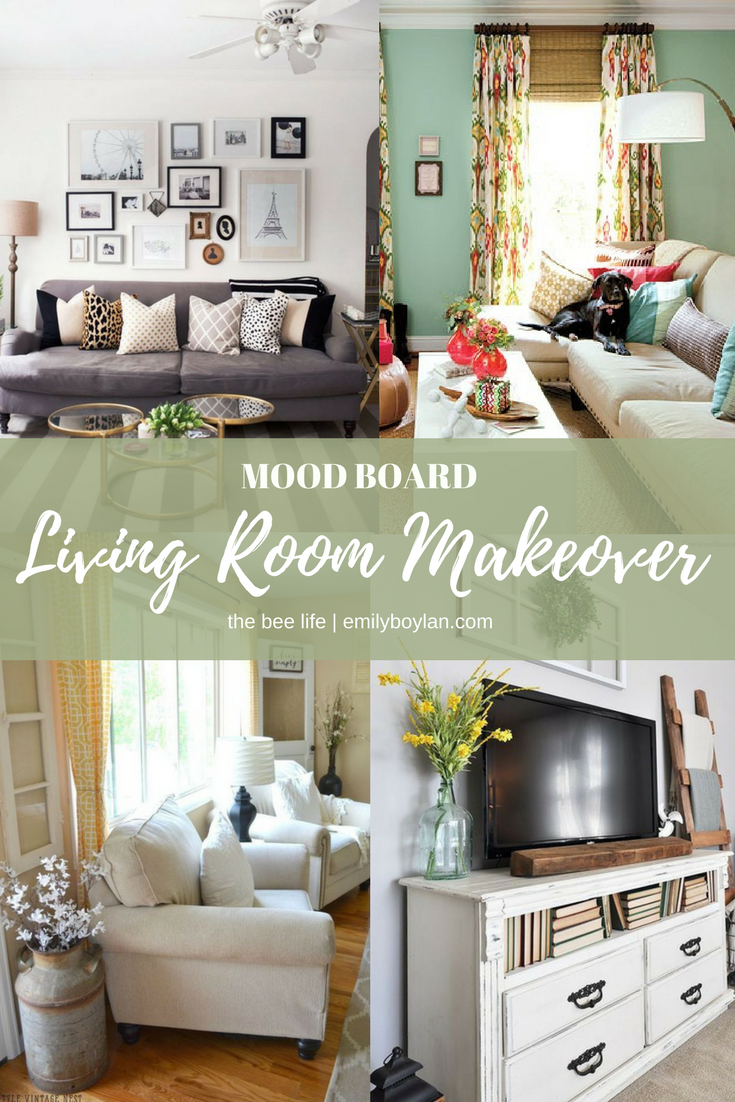 Sally's Living Room Makeover - Mood Board - the bee life