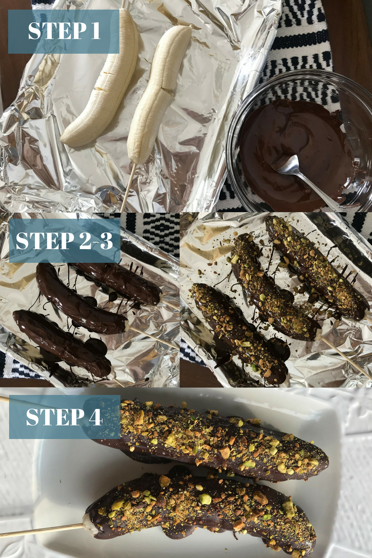 Choc Covered Bananas steps - the bee life