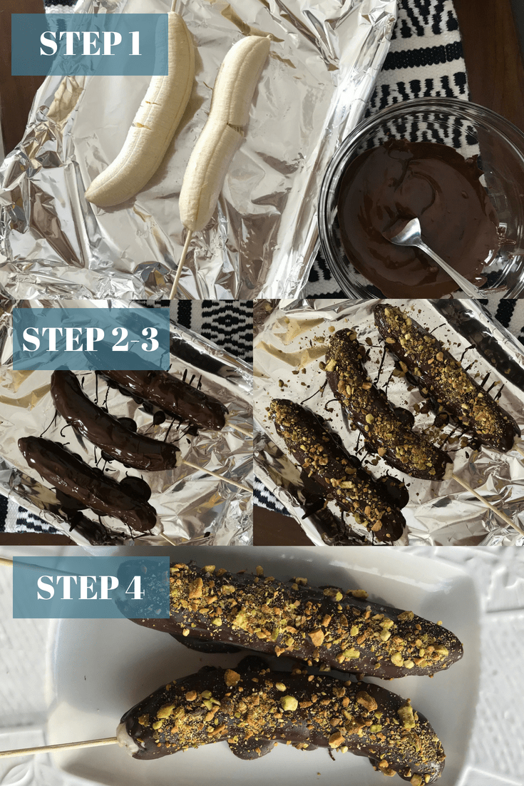 Choc Covered Bananas steps - the bee life