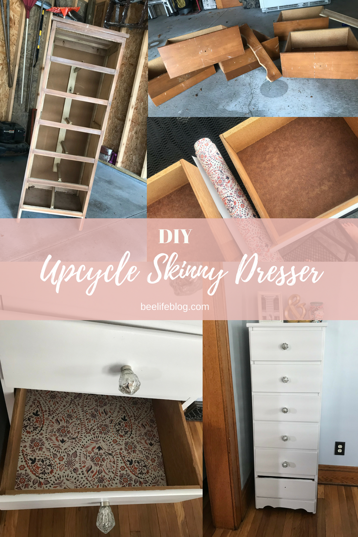 DIY -- Upcycle Skinny Dresser - the bee life