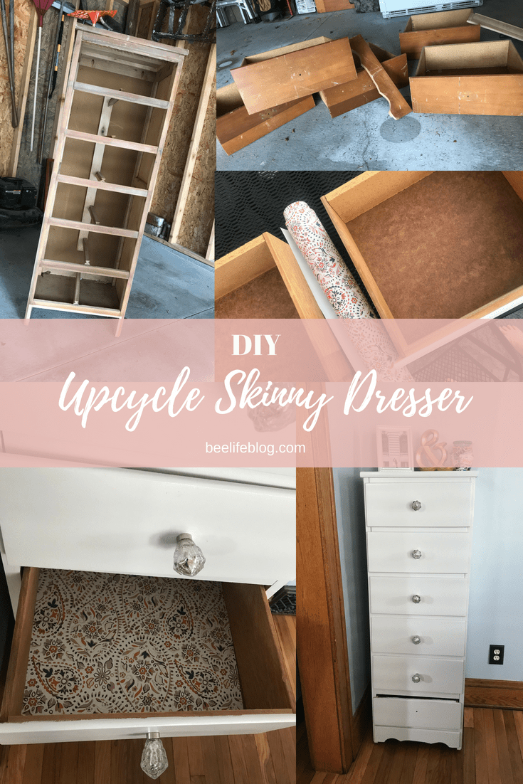 DIY -- Upcycle Skinny Dresser - the bee life