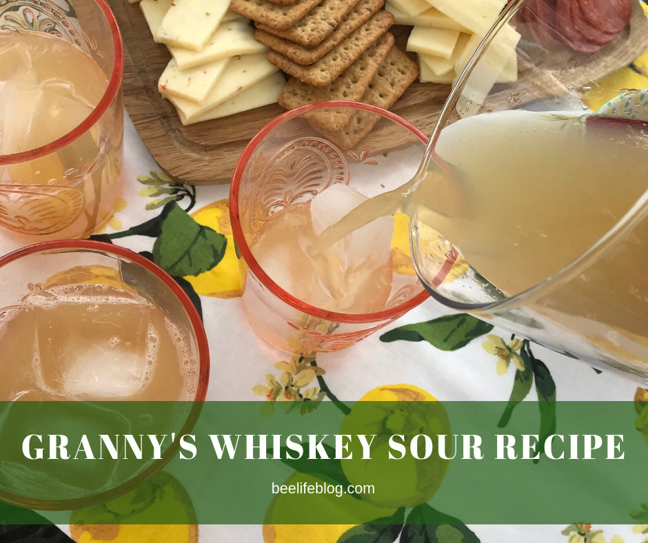 Whiskey Sour Recipe - bee life blog
