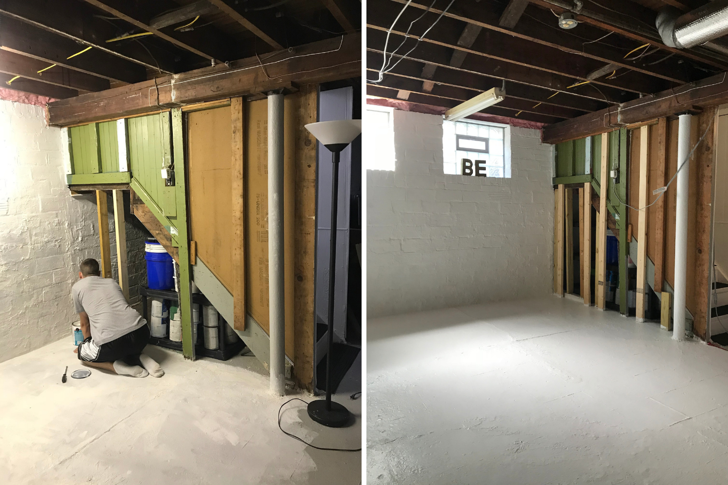 Basement Makeover - Checkin - the bee life (1)